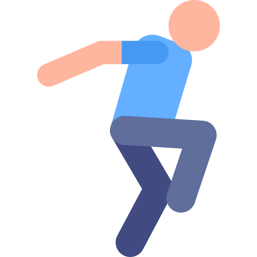 athlete doing single-leg hops