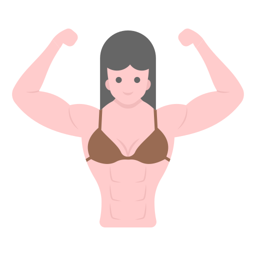 woman flexing biceps
